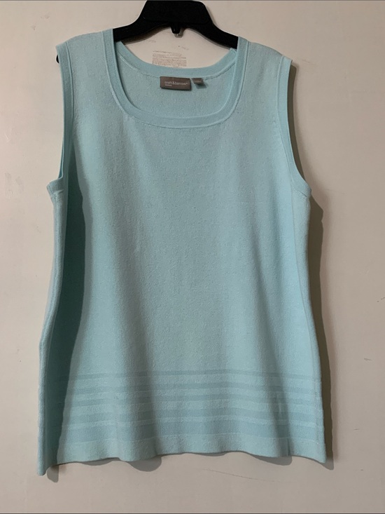 Croft & Barrow Tops - Croft & Barrow Light Aqua Sleeveless Knit Tank